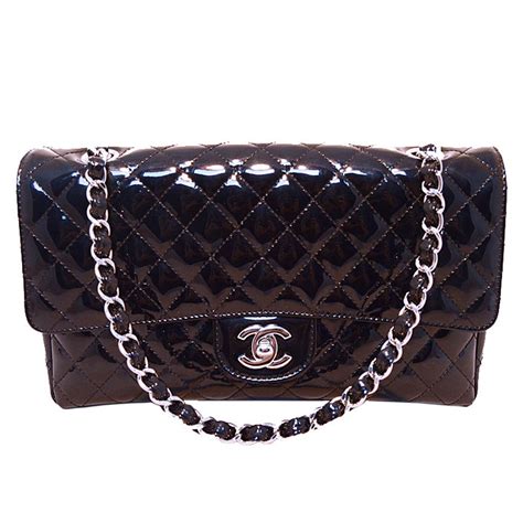 patent leather chanel bag|chanel patent flap bag.